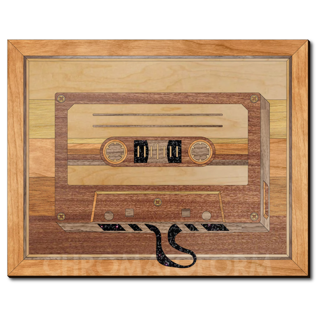 "Unwind" - 11"x14" Wood & Acrylic Marquetry